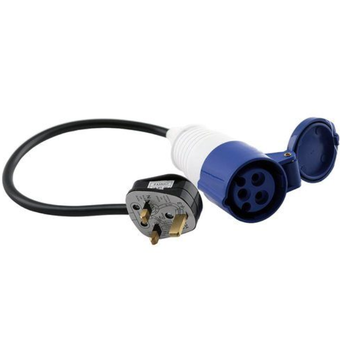single phase 32A CEE TO UK PLUG (0.5m cable)