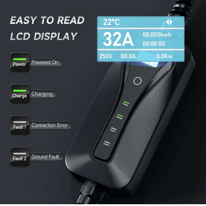 GBT Portable EV Charger, 7kw, 5m