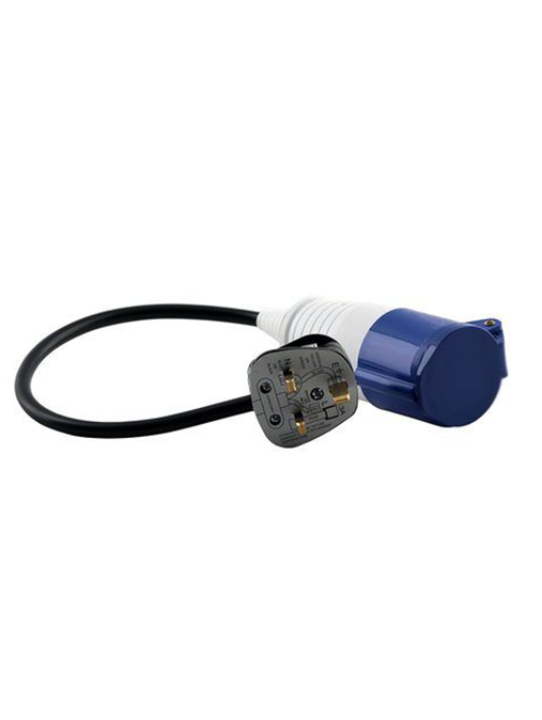 single phase 32A CEE TO UK PLUG (0.5m cable)