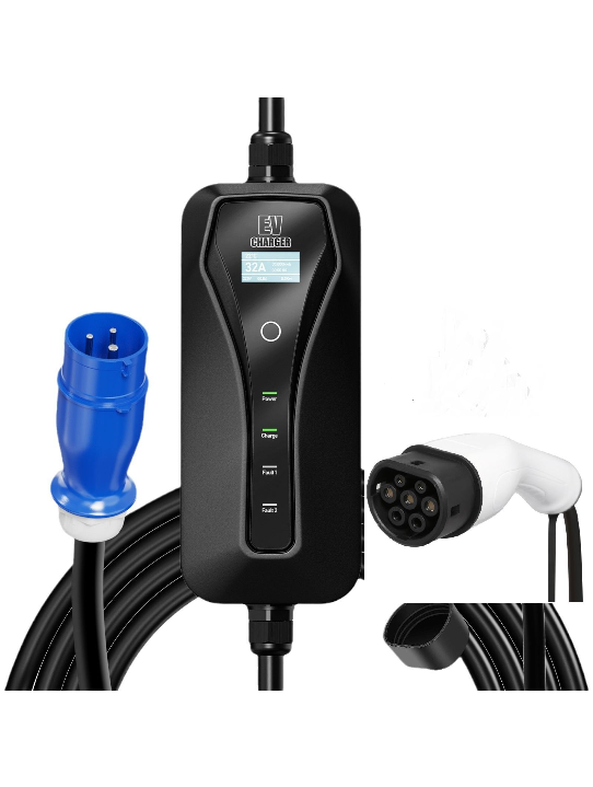 GBT Portable EV Charger, 7kw, 5m